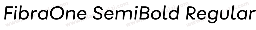 FibraOne SemiBold Regular字体转换